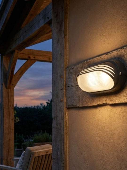 Aca Wall-Mounted Outdoor Turtle Light E27 IP45 20x11.8x9.5εκ.