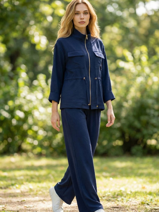Damen Strickjacke In Blau