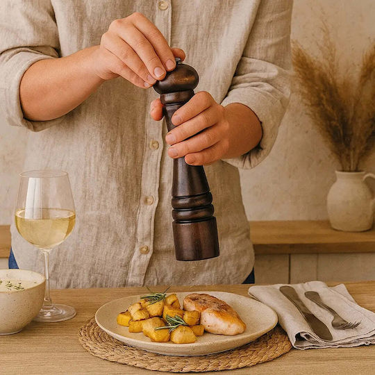 Phos & Gaia Manual Pepper Mill Metallic 20cm