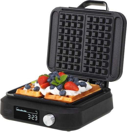 Adler Βαφλιέρα για Ορθογώνιες Βάφλες 2 Θέσεων 1500W