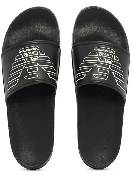 Emporio Armani Slides Μαύρα