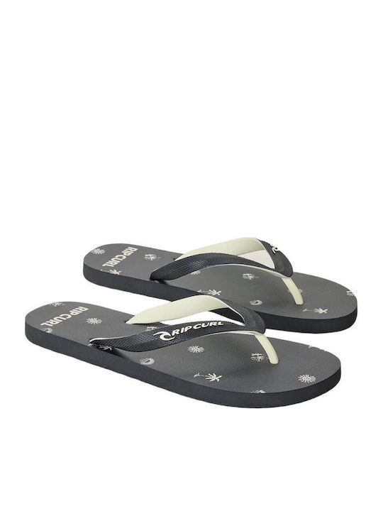 Offener Zeh Herren Flip Flops Schwarz
