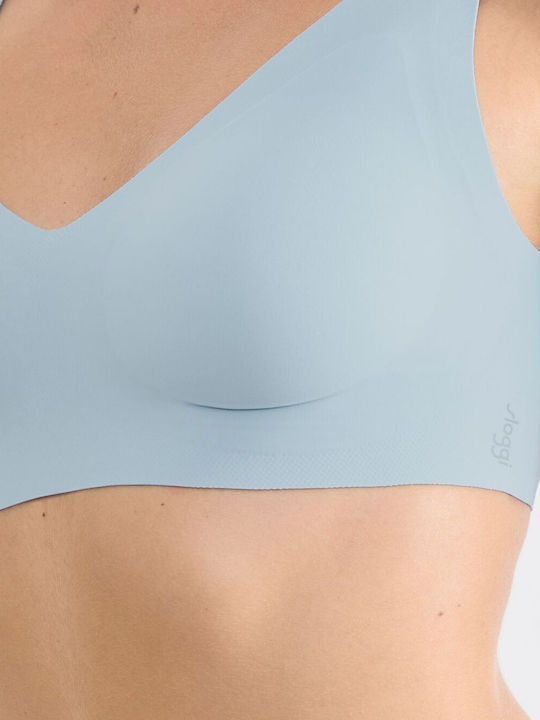 Feel 2.0 Bralette Γυναικείο Μπουστάκι Γαλάζιο με Επένδυση & Ελαφριά Ενίσχυση