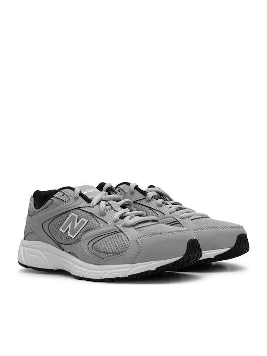Classic Kids Sports Shoes Running with Laces Gray
