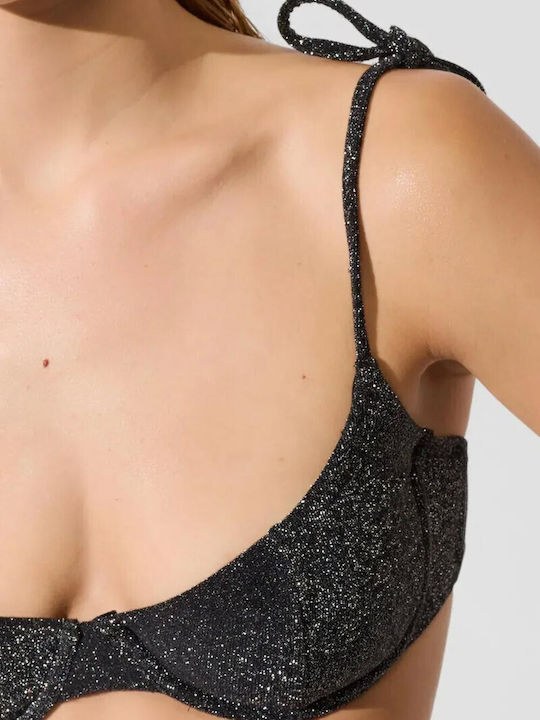 Bikini Τριγωνάκι Black Lurex