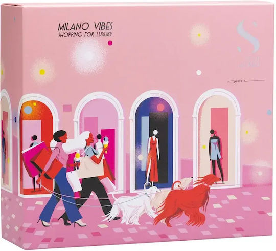Alfaparf Milano Semi Di Lino Moisture Intensive Hydrating Gift Set Holiday Kit 3 Pcs