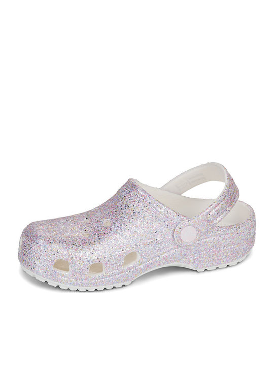 Glitter Kids Anatomic Beach Clogs Purple