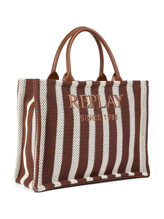 Damentasche Schulter Beige