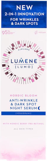 Lumene Nordic Bloom Lumo Нощен Крем Анти-бръчки Нощен Серум 30 Мл