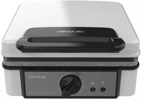 Cecotec Fun Gofrestone Double Aparat Vafe pentru Vafe Rectangulare cu 2 Compartimente 1200W
