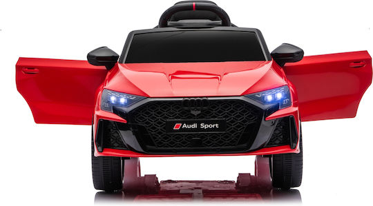 Audi RS3 Едноместен с Дистанционно Управление Лицензиран 12 Волта Червен
