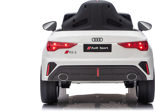 Audi RS3 Einsitzer mit Fernbedienung Lizensiert 12 Volt Weiß