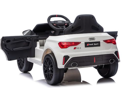 Audi RS3 Einsitzer mit Fernbedienung Lizensiert 12 Volt Weiß
