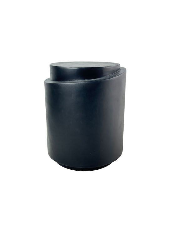 Round Side Table Climb Black 40x40x49.5cm