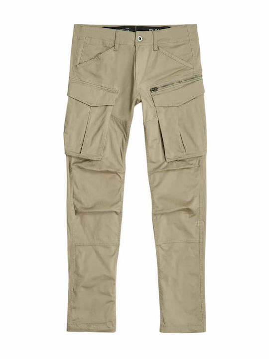 Rovic Zip 3D Trousers Cargo Elastic in Regular Fit Dune
