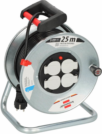 Brennenstuhl Extension Reel Cord 25m Copper