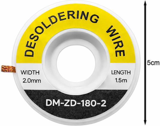 Desoldering Wire 2.0mm 1.5m Dm Pro
