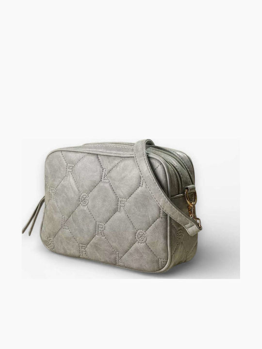 Damenleder Schultertasche Schwarz