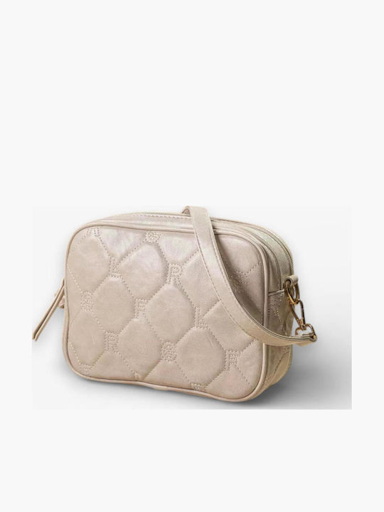 Damenleder Schultertasche Schwarz