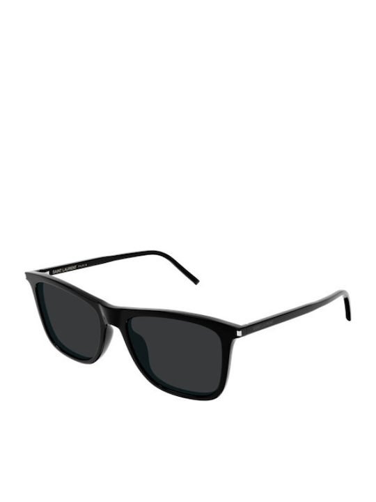 Ysl Unisex Sunglasses With Black Horn-Rimmed Frame And Black Lens SL 895 001