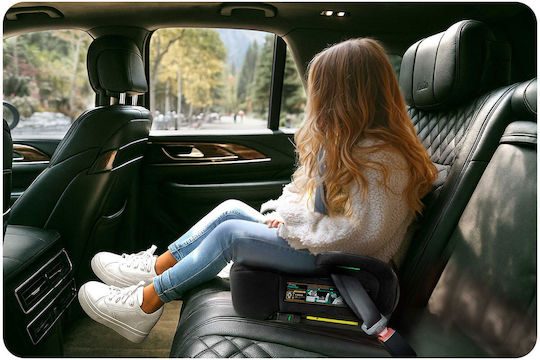 Nukido Louis Scaun Auto Booster i-Size cu Isofix Negru 22-36 kg