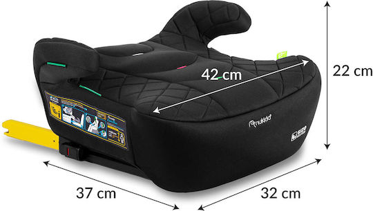 Nukido Louis Scaun Auto Booster i-Size cu Isofix Negru 22-36 kg