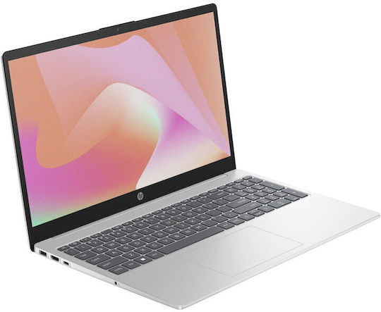 HP 15--fd0094nq 15.6" (i3-1315U/8GB/512GB SSD/W11 Home) Argintiu (Tastatură International English)
