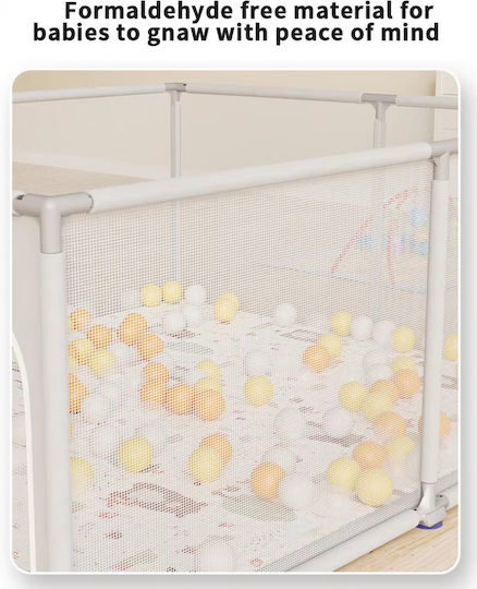 Park with Mattress Beige 200x200cm
