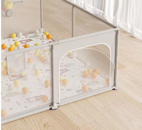 Park with Mattress Beige 200x200cm