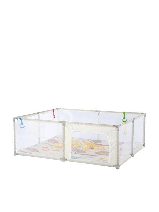 Parc cu Saltea Bej 180x150cm