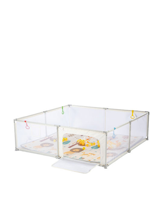 Park Mit Matratze Beige 200x200cm