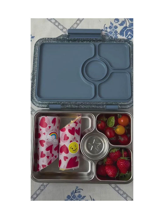 Yumbox Recipient De Mâncare Inox Gri 22.8x17.8cm