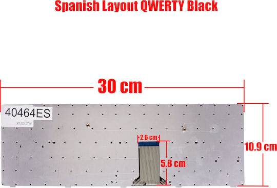 Spanish Laptop Keyboard Samsung R428 R429 NP530U4C-A01US NPR480JAB2US BA59-02688A CNBA5902492WBIL V102360BS1 V102360GK1 ES Black Code 40464ES