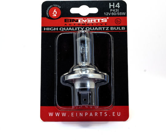 Einparts Autolampen H4 Halogen 3000K Warmes Weiß 12V Menge 2