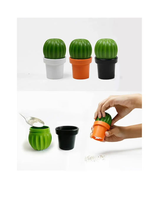 Qualy Manual Salt Mill Plastic in Black Color 5.5cm