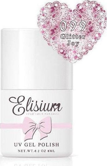 Elisium Ojă Pentru Unghii Cu Gel 099 Cu Sclipici 8ml