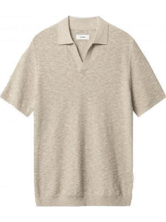 Polo Men's Blouse Short Sleeve Ecru