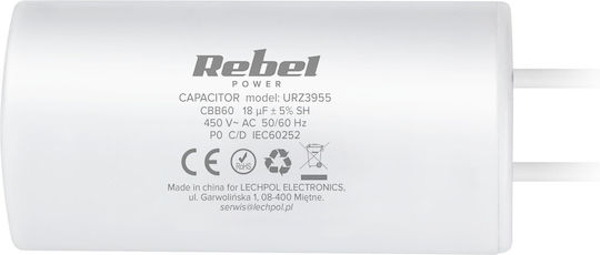Rebel Кондензатор Двигатели 18μF 450V 1 Брой URZ3955