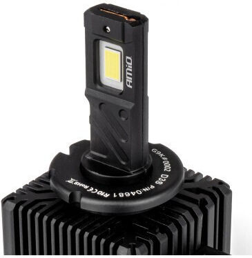AMiO Lămpi Auto D3S Canbus LED 6500K Alb Rece 12V 2 Bucăți
