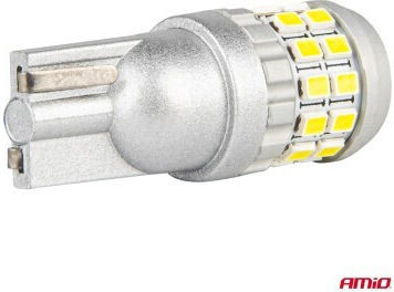 AMiO Lămpi Auto W5W / T10 Canbus LED 5500K Alb Rece 12-24V / 12V / 24V 2 bucăți