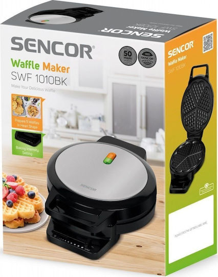 Sencor SWF1010BK Βαφλιέρα για Βάφλες Καρδιά 1000W
