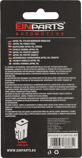 Einparts Mini Clip 30a Sicherung Fahrzeuge Elektrische Installationen