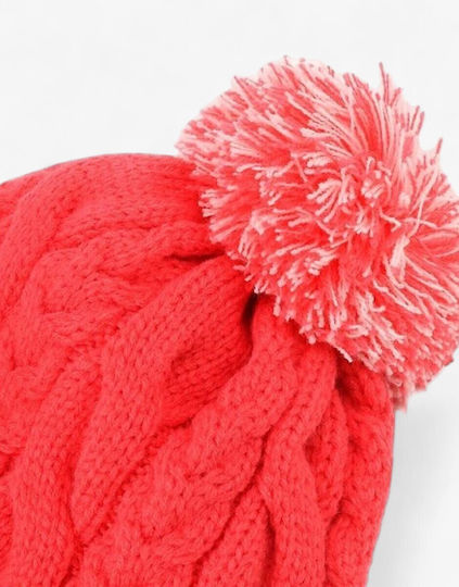 Beanie Pom Pom Beanie Unisex Шапка Плетена в Розов цвят