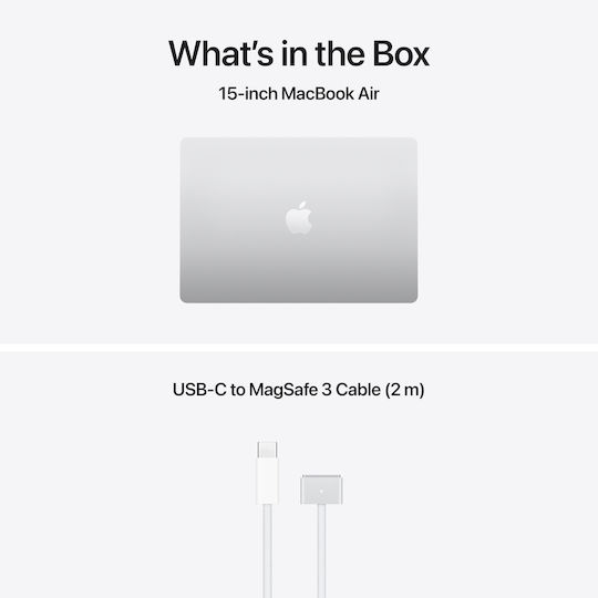 Apple MacBook Air 15.3" IPS Retina Display (M5-10-Core/16GB/1TB SSD/10-Core GPU) Silver (International English Keyboard)