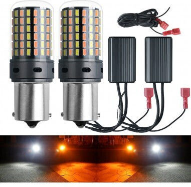 Λάμπες Αυτοκινήτου PY21W-BAU15s / P21W LED Κίτρινο 2τμχ