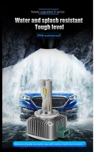 Lămpi Auto D3S LED 6000K Alb Rece 12V 70W 2 Bucăți