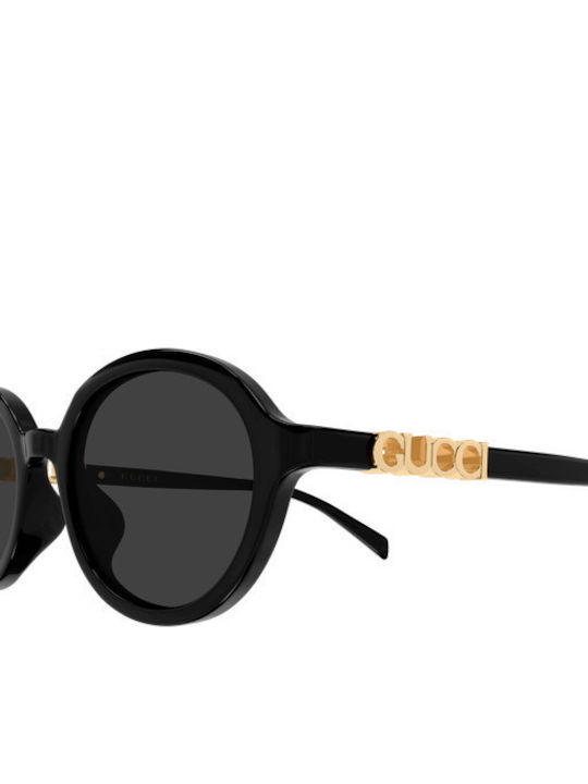 Gucci Unisex Sunglasses With Black Horn-Rimmed Frame And Grey Lens GG2033SA 001