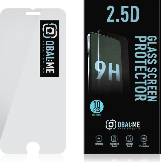 Obal:Me 2.5D 0.33mm Tempered Glass 10τμχ (iPhone SE 2022 / 2020 / 8 / 7)