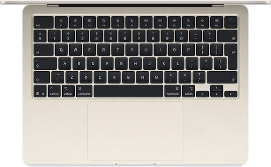 Apple MacBook Air 13,6" Panou IPS Ecran Retina (M5-10 Nuclee/16GB/512GB SSD/8-Core GPU) Starlight (Tastatură Română)