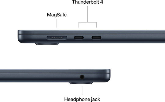 Apple MacBook Air 15.3" IPS Retina Display (M5-10-Core/16GB/512GB SSD/10-Core GPU) Midnight (RO Keyboard)